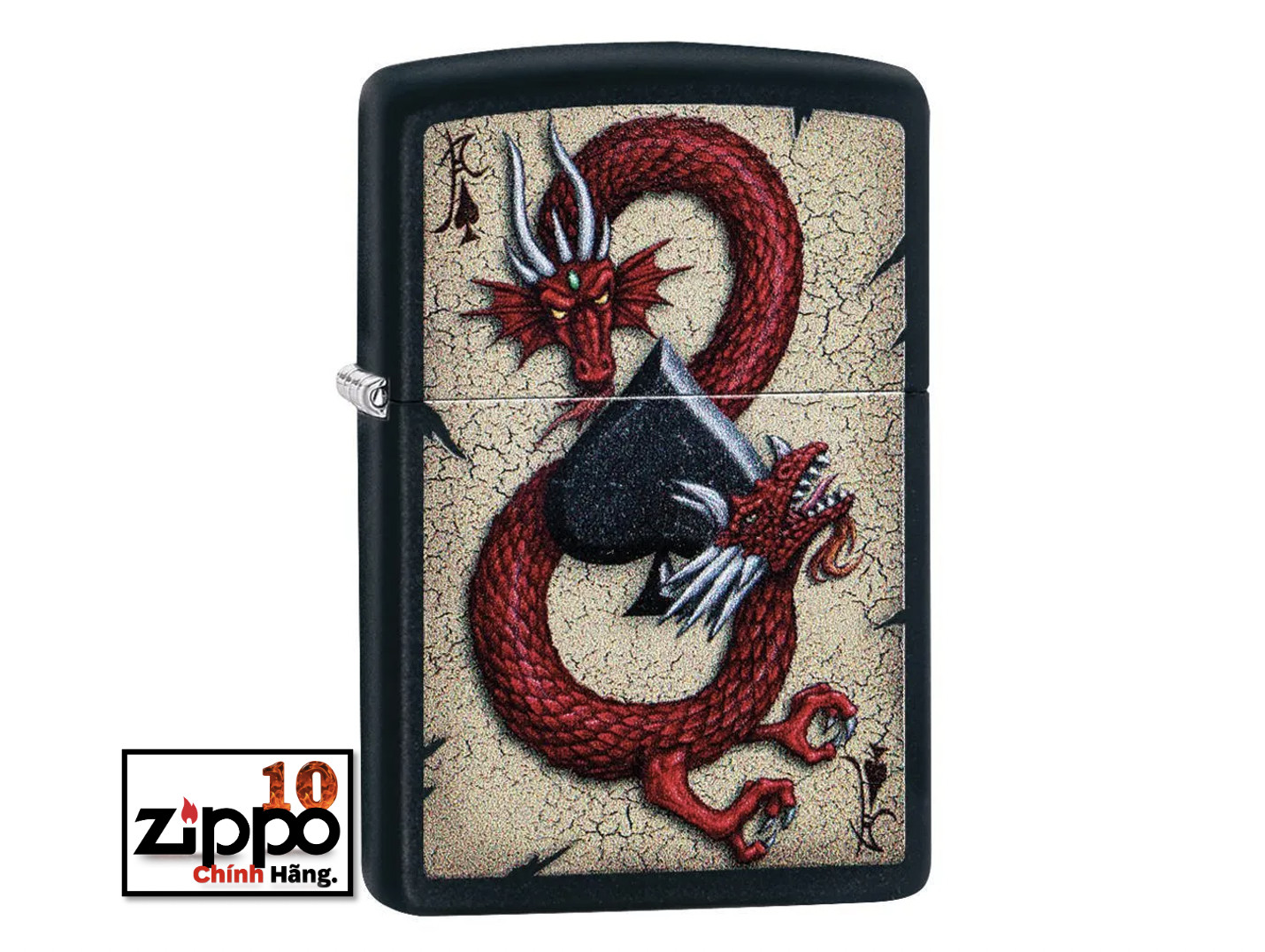 Bật lửa ZIPPO 29840 Dragon Ace Design - Chính hãng 100%