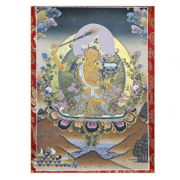 Tranh thangka Văn Thù Bồ Tát
