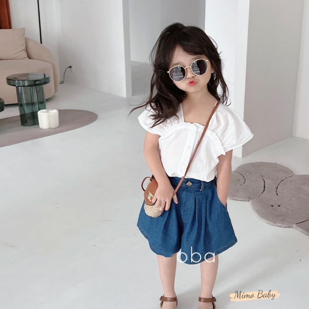 Kính râm trẻ em gọng kim loại phong cách cool ngầu cho bé 1-4 tuổi K07 Mimo Baby