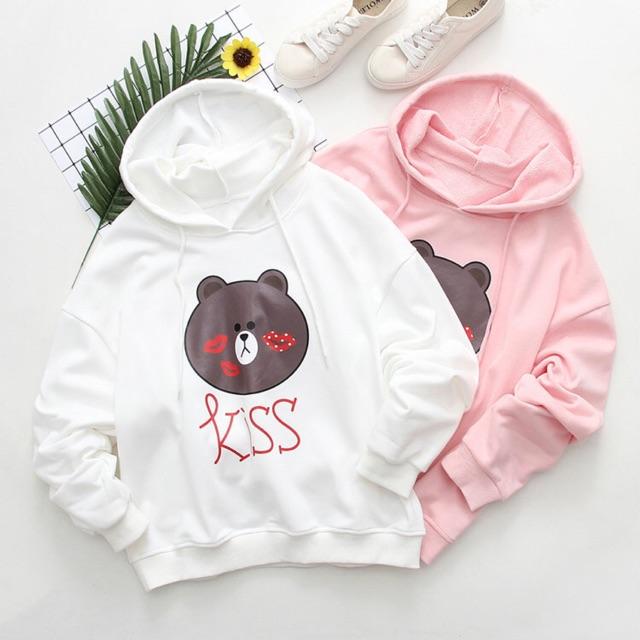 ÁO HOODIE GẤU KISS CAO CẤP