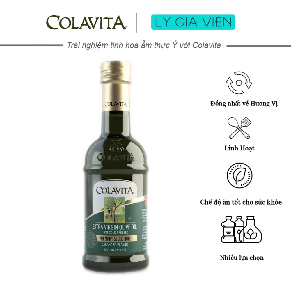 Dầu Oliu Nguyên Chất Colavita Premium Selection Extra Virgin Olive Oil Xuất xứ Ý
