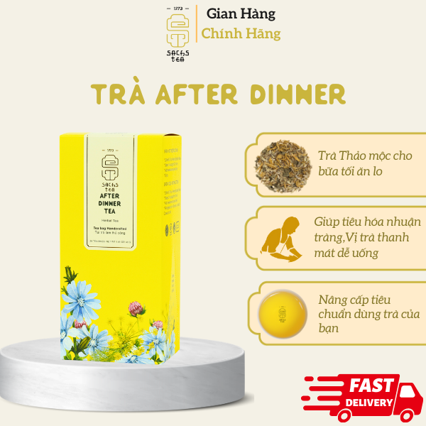 Trà thảo mộc AFTER DINNER SACHS TEA 1773 giúp nhuận tràng, tiêu hóa tốt hộp 20 gói