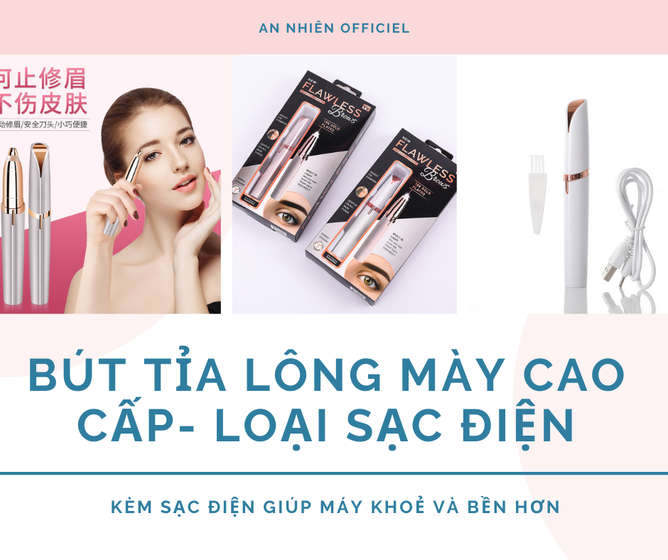 Bút Tỉa Lông Mày Điện Cao Cấp - Máy Tỉa lông Thẩm Mỹ Cho Phái Đẹp