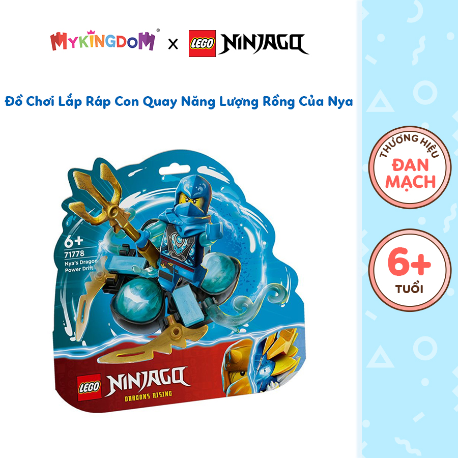 Đồ Chơi Lắp Ráp Con Quay Năng Lượng Rồng Của Nya Lego Ninjago 71778 (57 chi tiết)