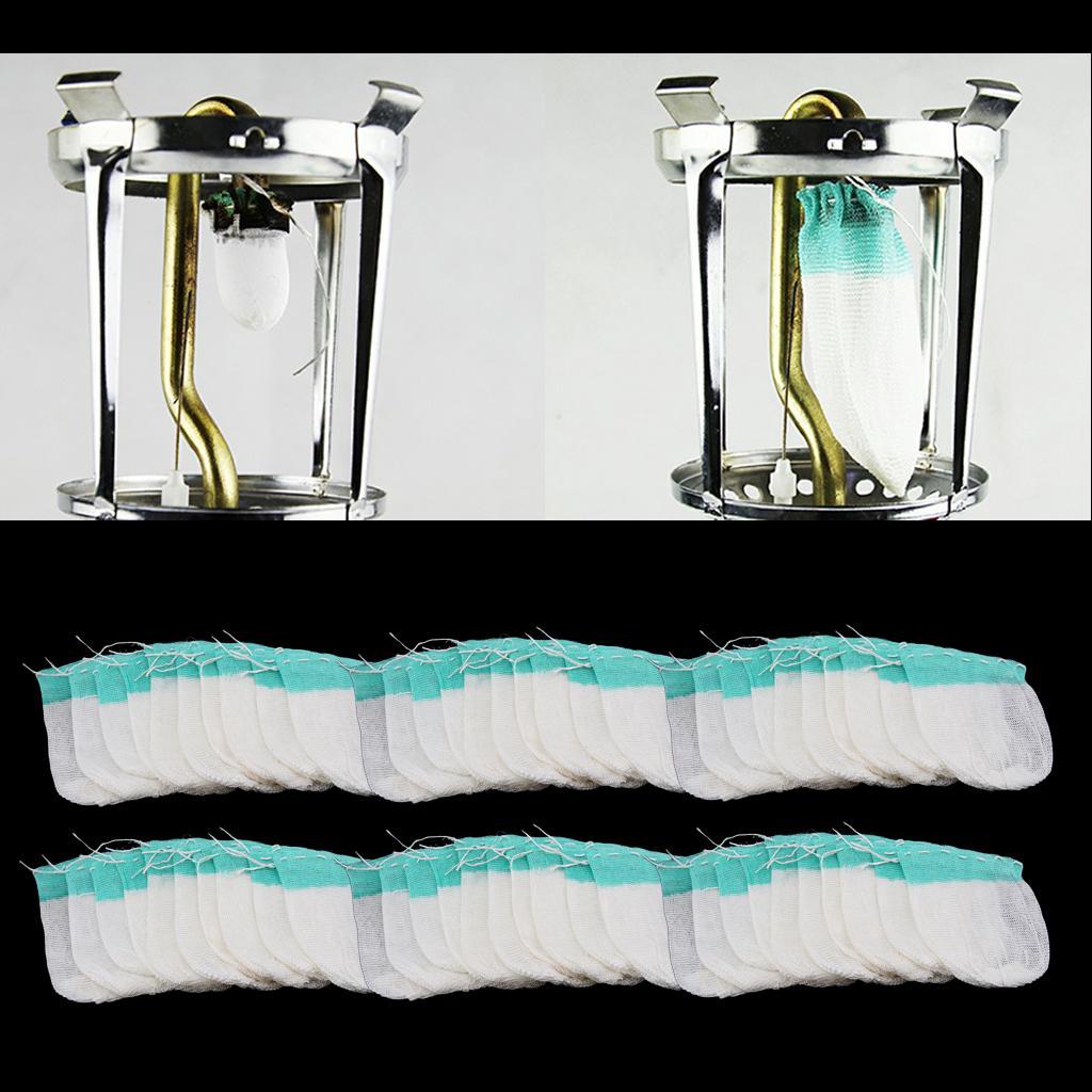 Lot 60 Outdoor Gas Lamp Mantles Replacement Non-radiative Net Mesh Cover