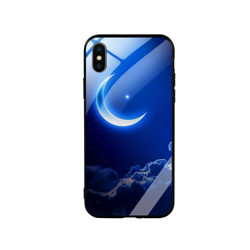 Ốp Lưng Kính Cường Lực cho điện thoại Iphone X Xs - 0220 MOON01