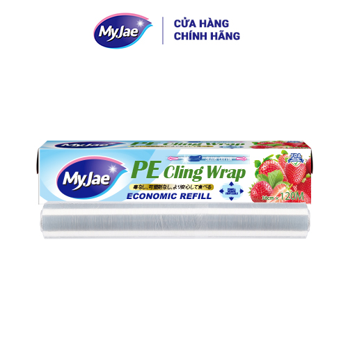 Hình ảnh Lõi Màng Bọc Thực Phẩm PE MyJae Đài Loan Bảo Quản Thực Phẩm 30cm x 120m (Không Kèm Hộp)