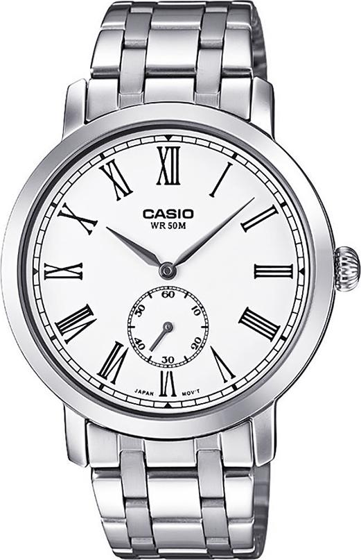 Đồng hồ Casio Nam dây Kim loại kính Cứng MTP-E150D-7BVDF