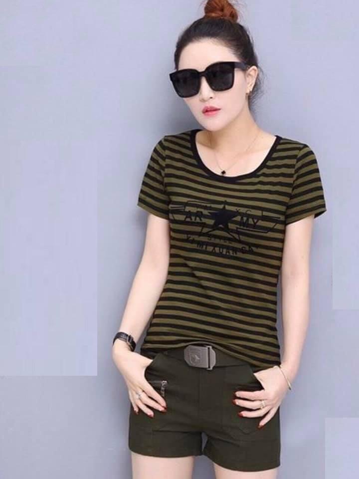 SET BỘ QUẦN SHORT KAKI ÁO THUN HIT HOT - VN01