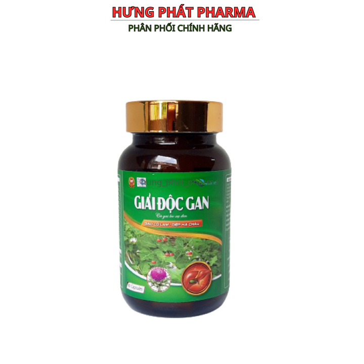 Giải độc gan cà gai leo xạ đen giúp giải độc gan, tăng chức năng gan ,cho người tiêu hóa kém – hộp 60 viên