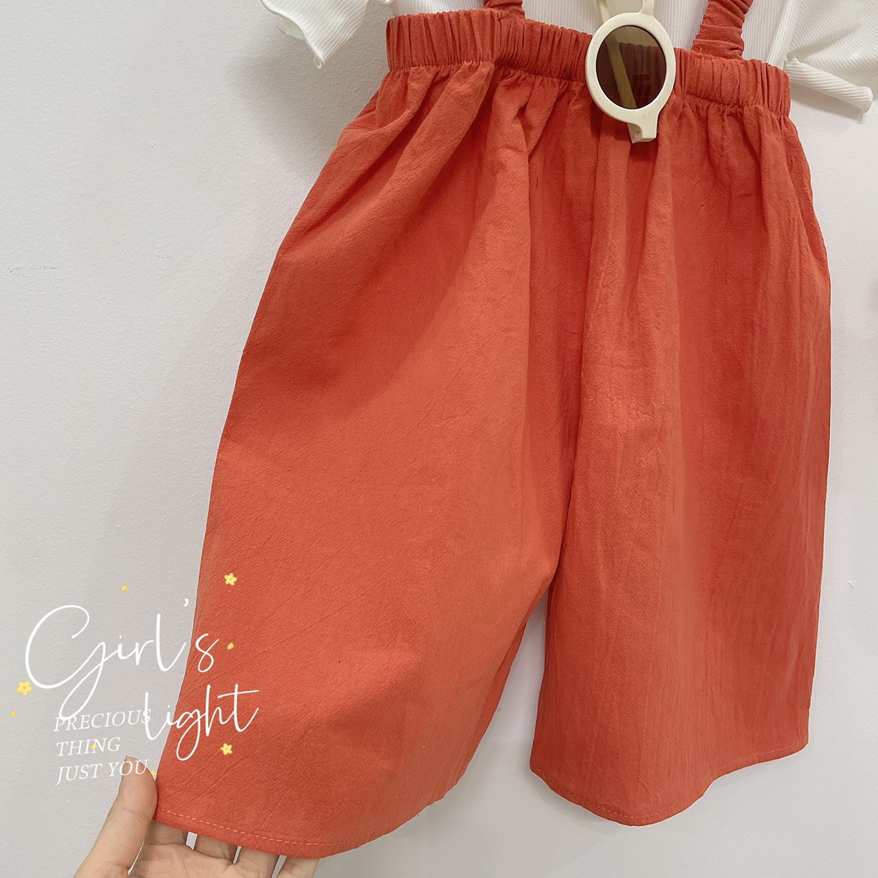 Set jum phối áo thun tăm lạnh cho bé