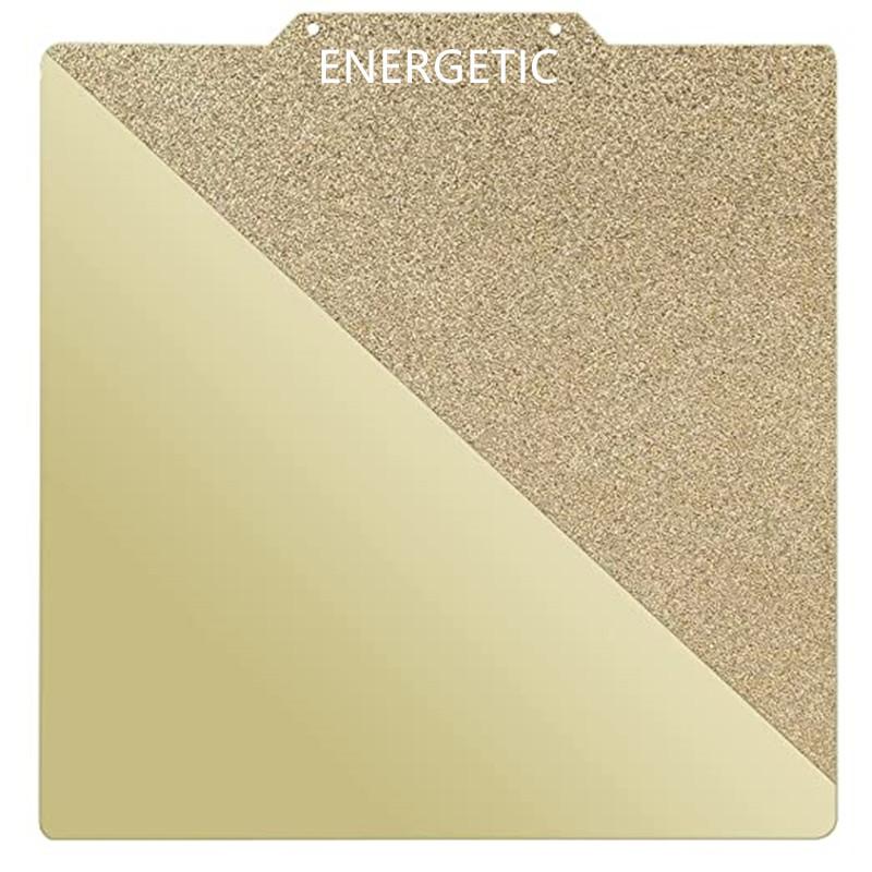 ENERGETIC Tấm thép lò xo PEI hai mặt mới có kết cấu và mịn màng với đế từ tính 220/235/310mm cho giường nóng máy in 3D