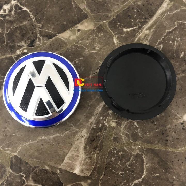 Logo chụp mâm, ốp lazang bánh xe ô tô Volkswagen, đường kính 55mm và 65mm