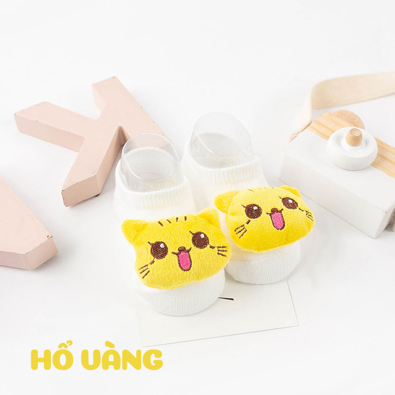 Tất Hình Thú Cổ Ngắn Chống Trơn Trượt Cho Bé Trai Bé Gái Siêu Dễ Thương