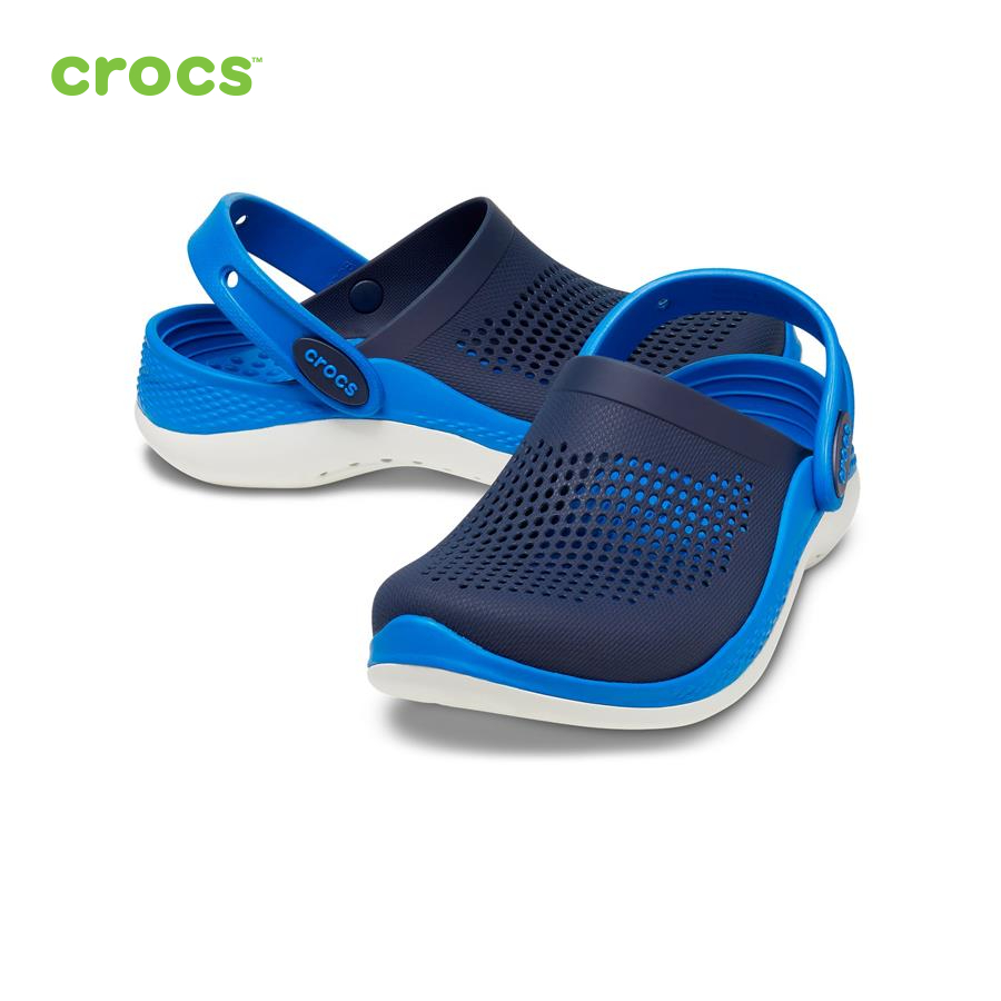 Giày lười trẻ em Crocs LiteRide 360 Clog Kid Navy/Bright Cobalt - 207021-4KB