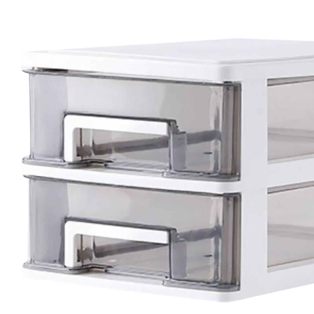 Desktop Organizer Rack Makeup Jewelry Display Stand 2 Tiers White