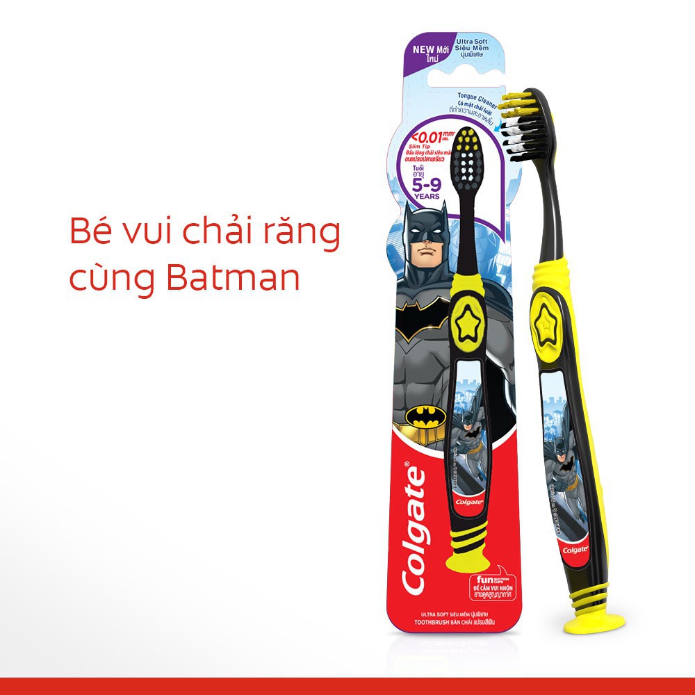 Bàn chải đánh răng Colgate họa tiết Batman dành cho trẻ