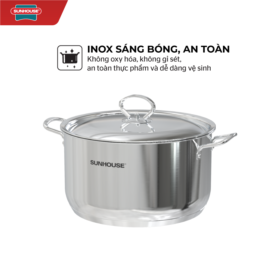 Bộ nồi chảo inox 3 món Easy Cook Sunhouse SHG993E