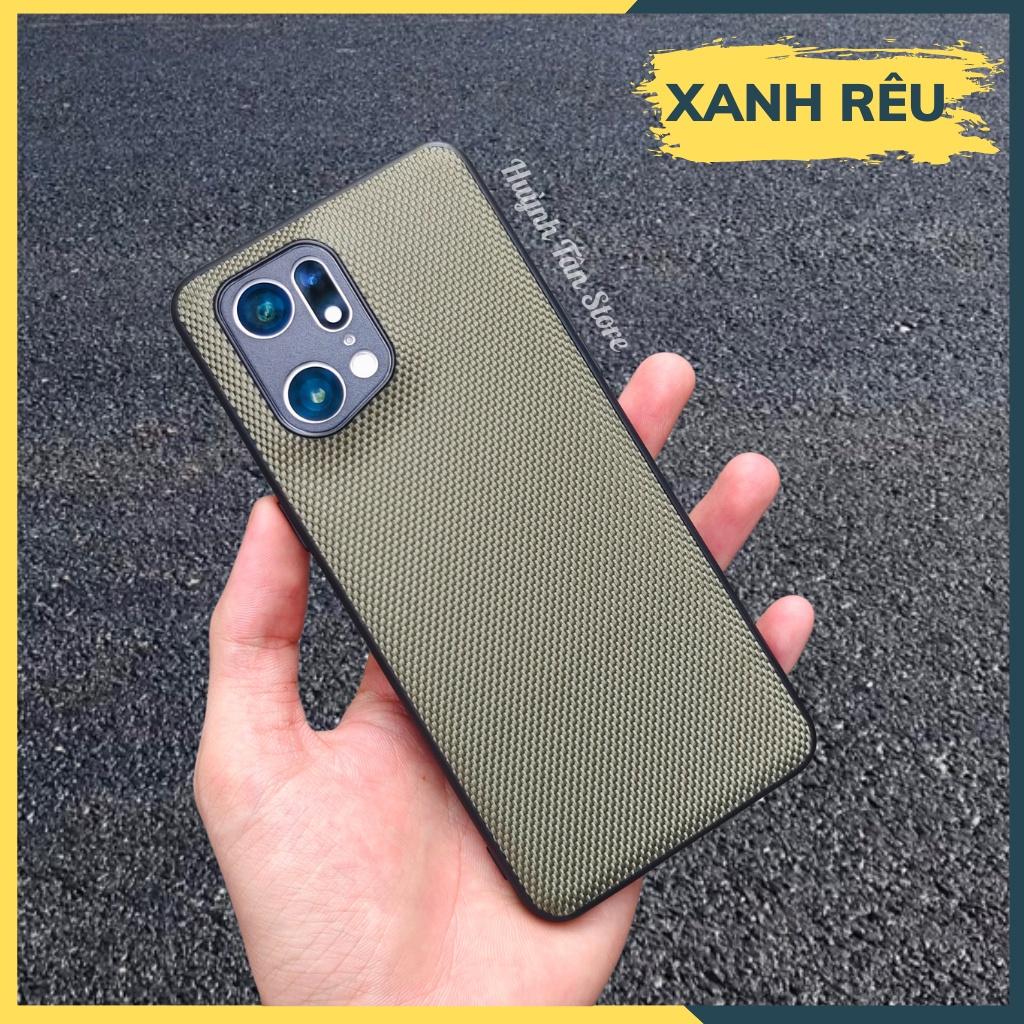 Ốp lưng find x3 x3 pro x5 pro vân VẢI NYLON nhiều màu chống bám vân tay bảo vệ camera phụ kiện huỳnh tân store