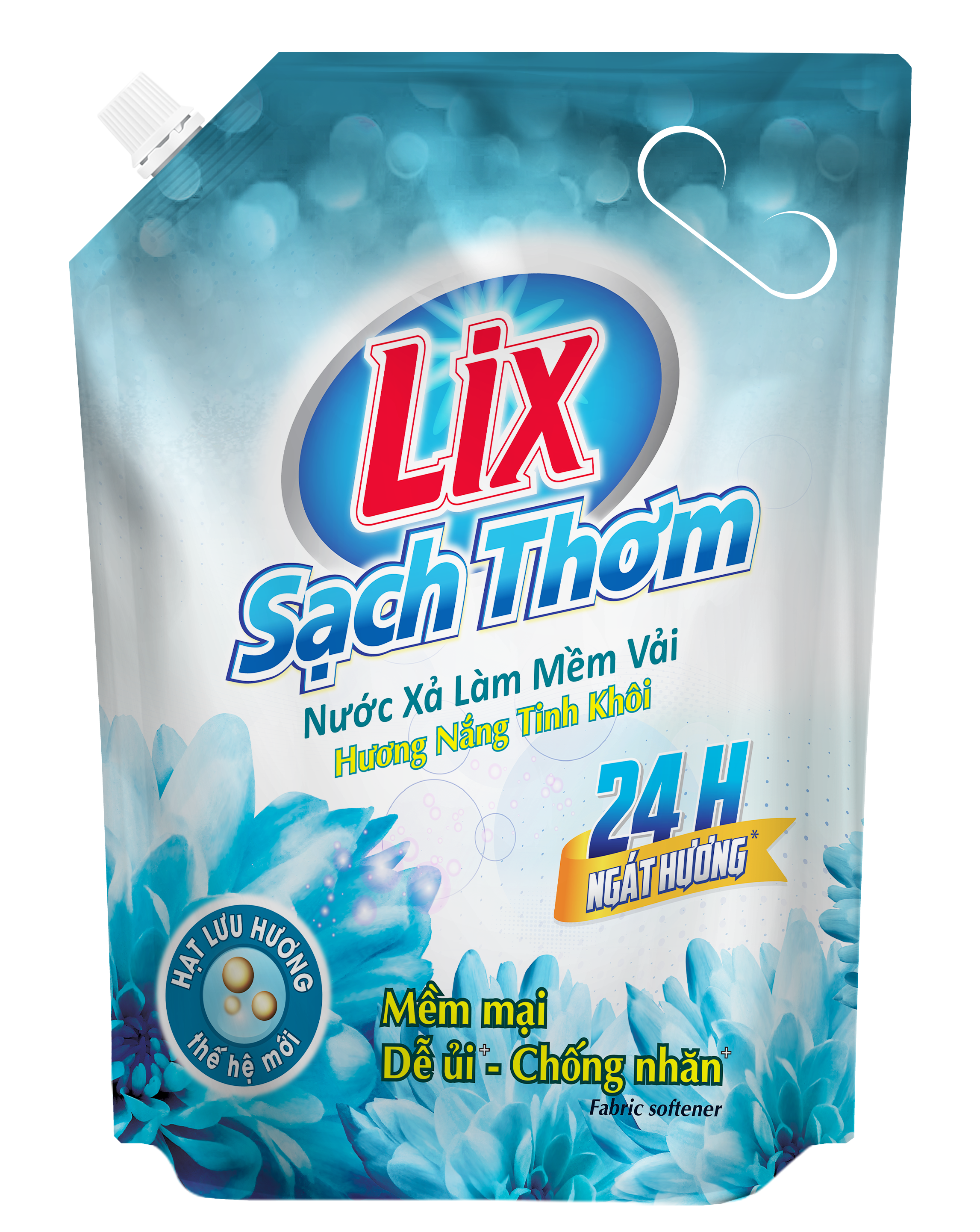 Nước xả Lix làm mềm vải sạch thơm hương nắng tinh khôi  dung tích 2.2L - 17802
