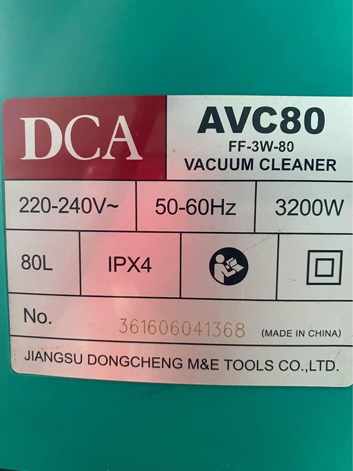 MÁY HÚT BỤI 3200W DCA AVC80 - HÀNG CHÍNH HÃNG