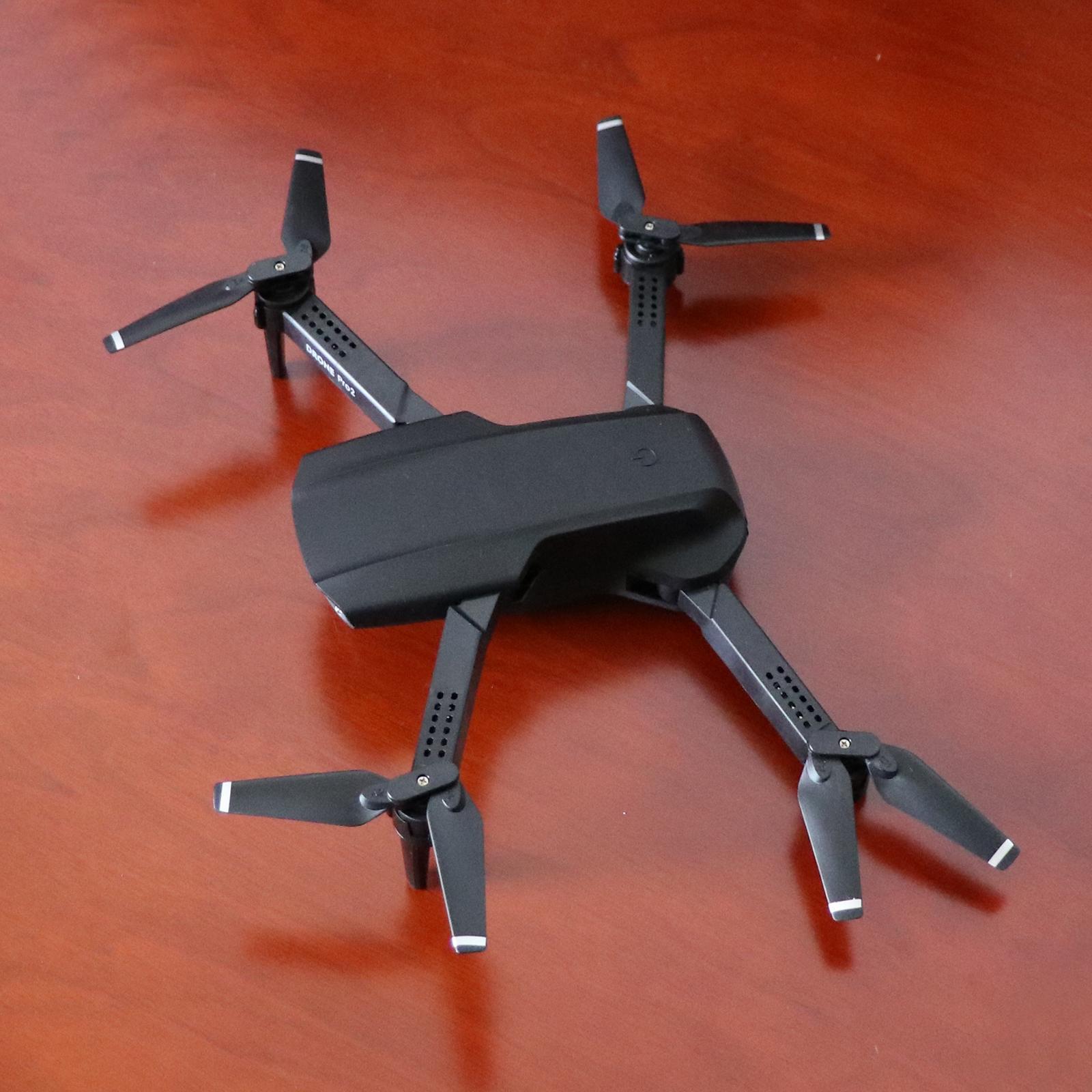 Mini Drone with Camera WiFi Self stabilizing Gimbal 720P Single black