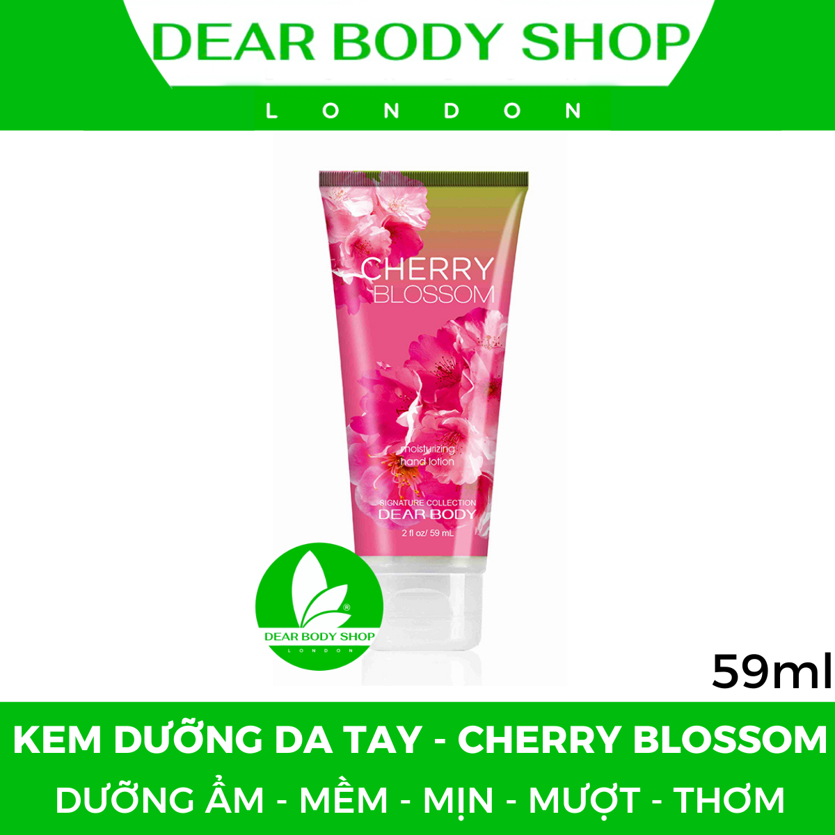 KEM DƯỠNG DA TAY DEAR BODY - HAND LOTION 59ml - Giải Pháp Giúp Da Tay Mềm - Mịn - Mượt - Thơm - Giảm Khô Ráp