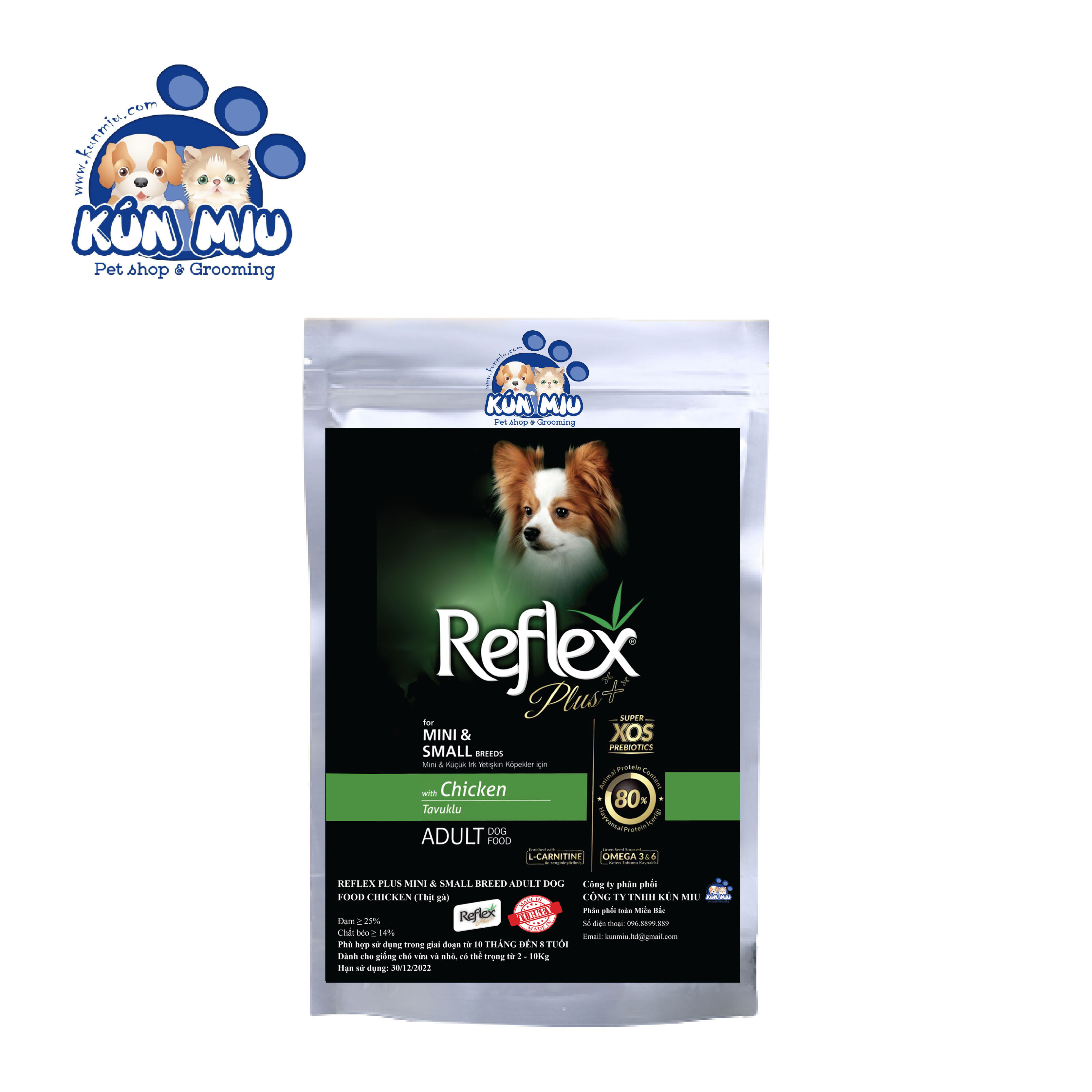 Thức Ăn Cho Chó Trưởng Thành REFLEX PLUS MINI &amp; SMALL BREED ADULT