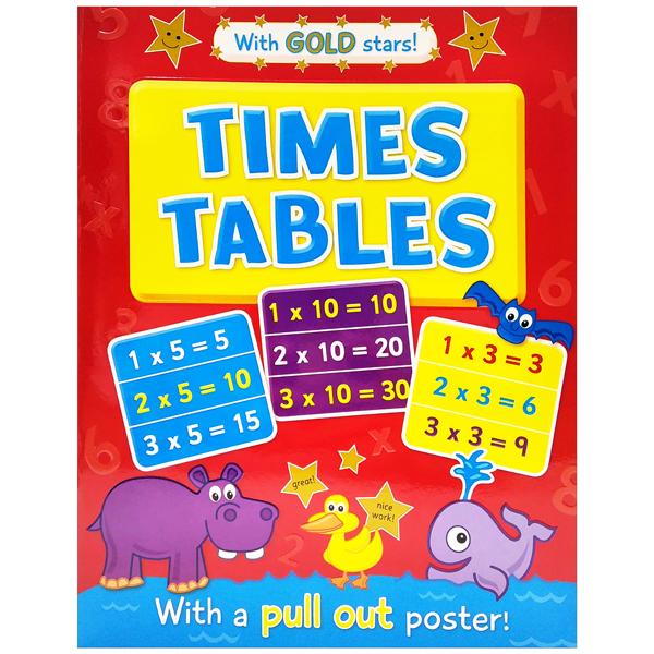 Times Tables With Gold Stars And Pull Out Poster