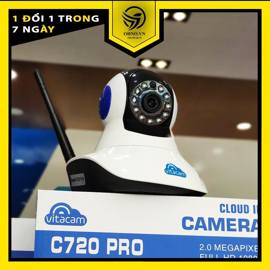 Camera IP Wifi Vitacam giám sát trong nhà C720 Pro full HD 1080P hàng chính hãng