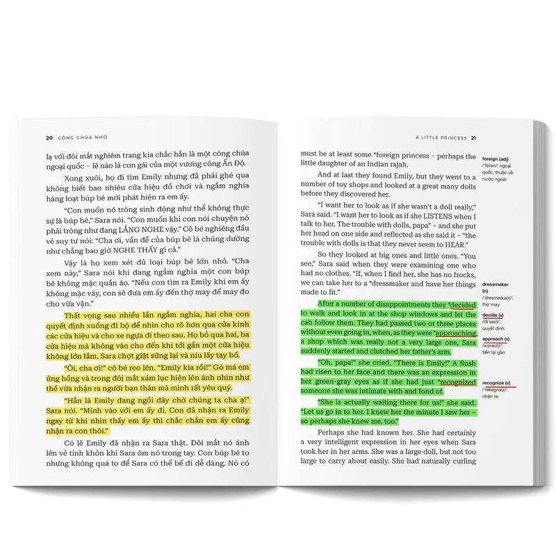 Sách - Công Chúa Nhỏ - A Little Princess - Song Ngữ Việt-Anh