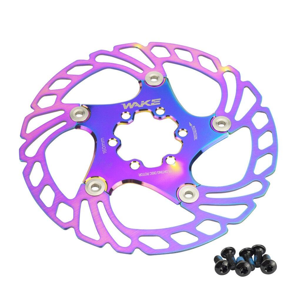1pcs 160mm Bike Disc Brake Rotor Floating Thickening Anodized Quick Cooling Ultra-Light Disc MTB Disc Brake Pad Bike Parts