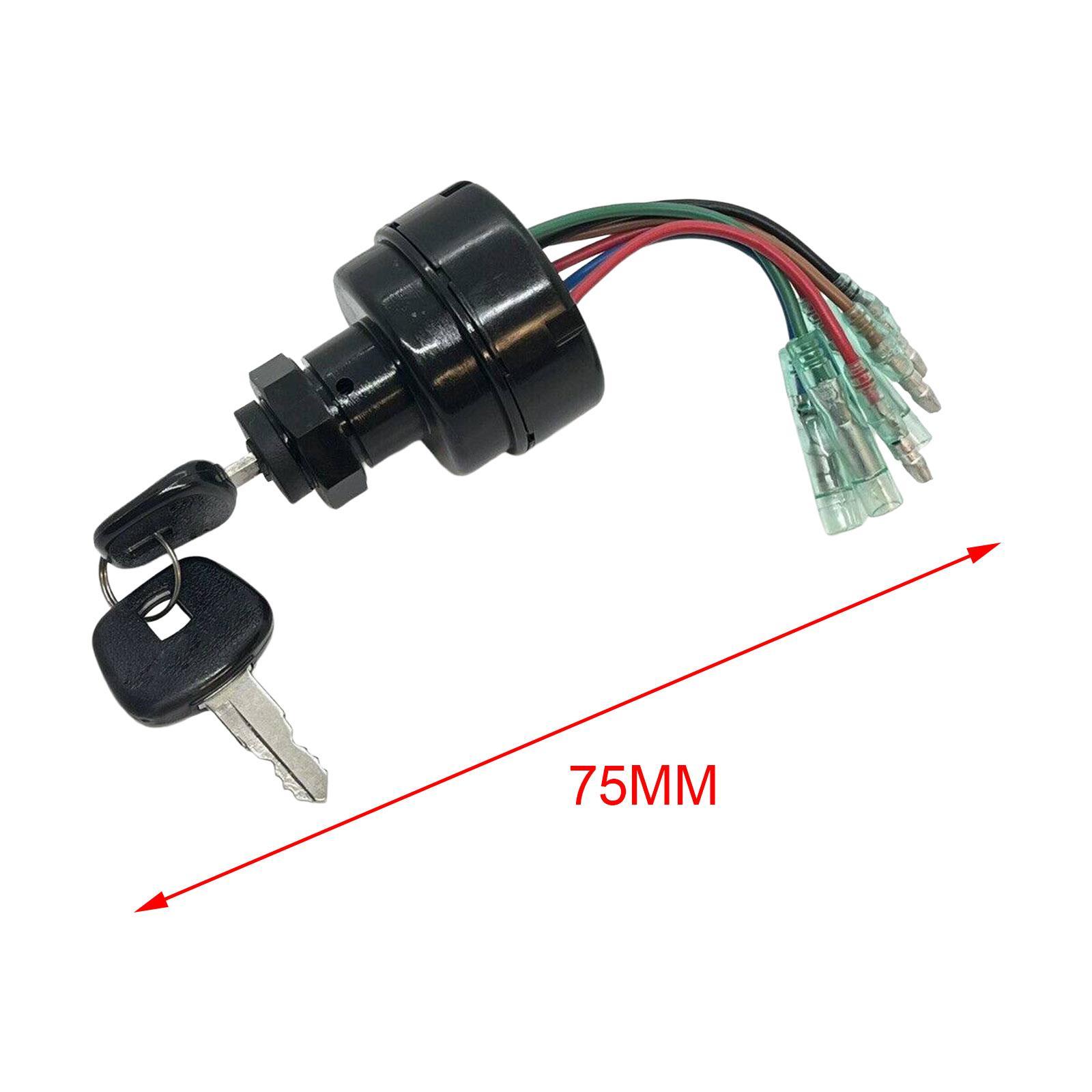 Ignition Switch 353-76020-3 for Outboard Remote Control Box, Boat Engine, for RC5F RC5C, Easy Installation, Durable Replaces