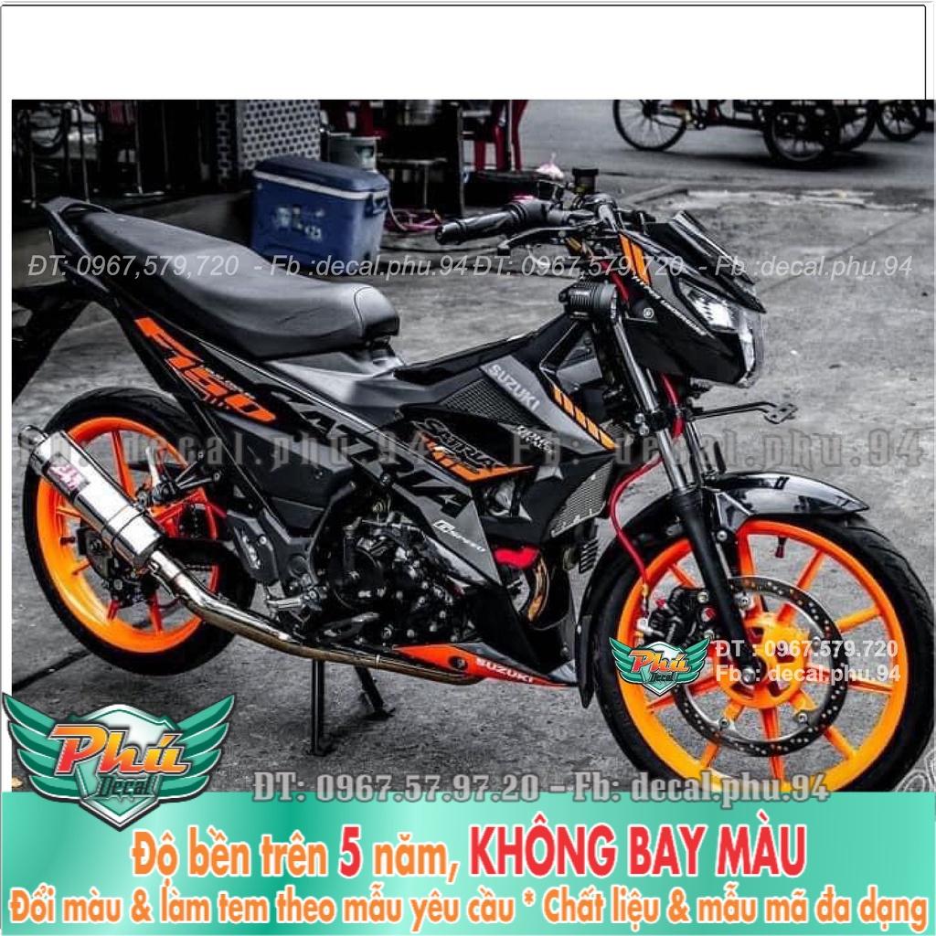 Tem Rời Satria Cam đen -1