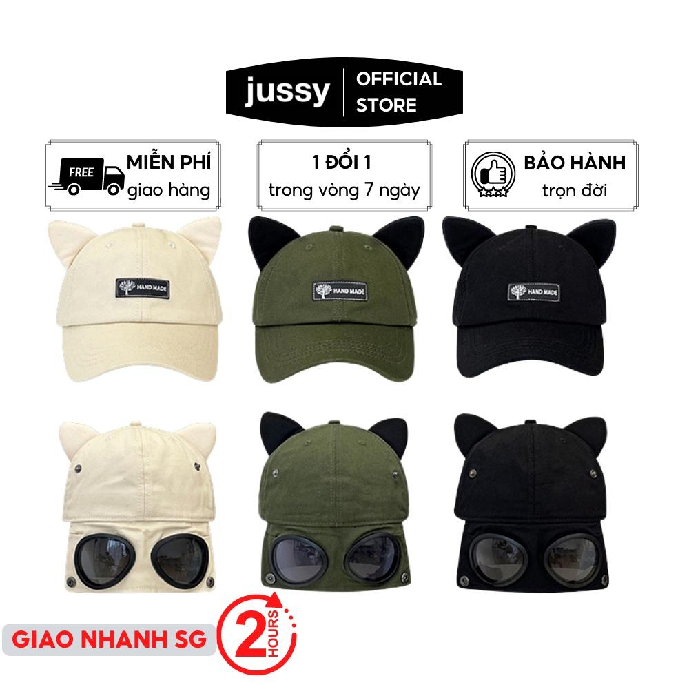 Mũ Lưỡi Trai Phi Công Jussy Fashion Kiểu Mũ Phi Công Có Kính Hot Trend Form Mềm Vải Cotton Thoáng Mát