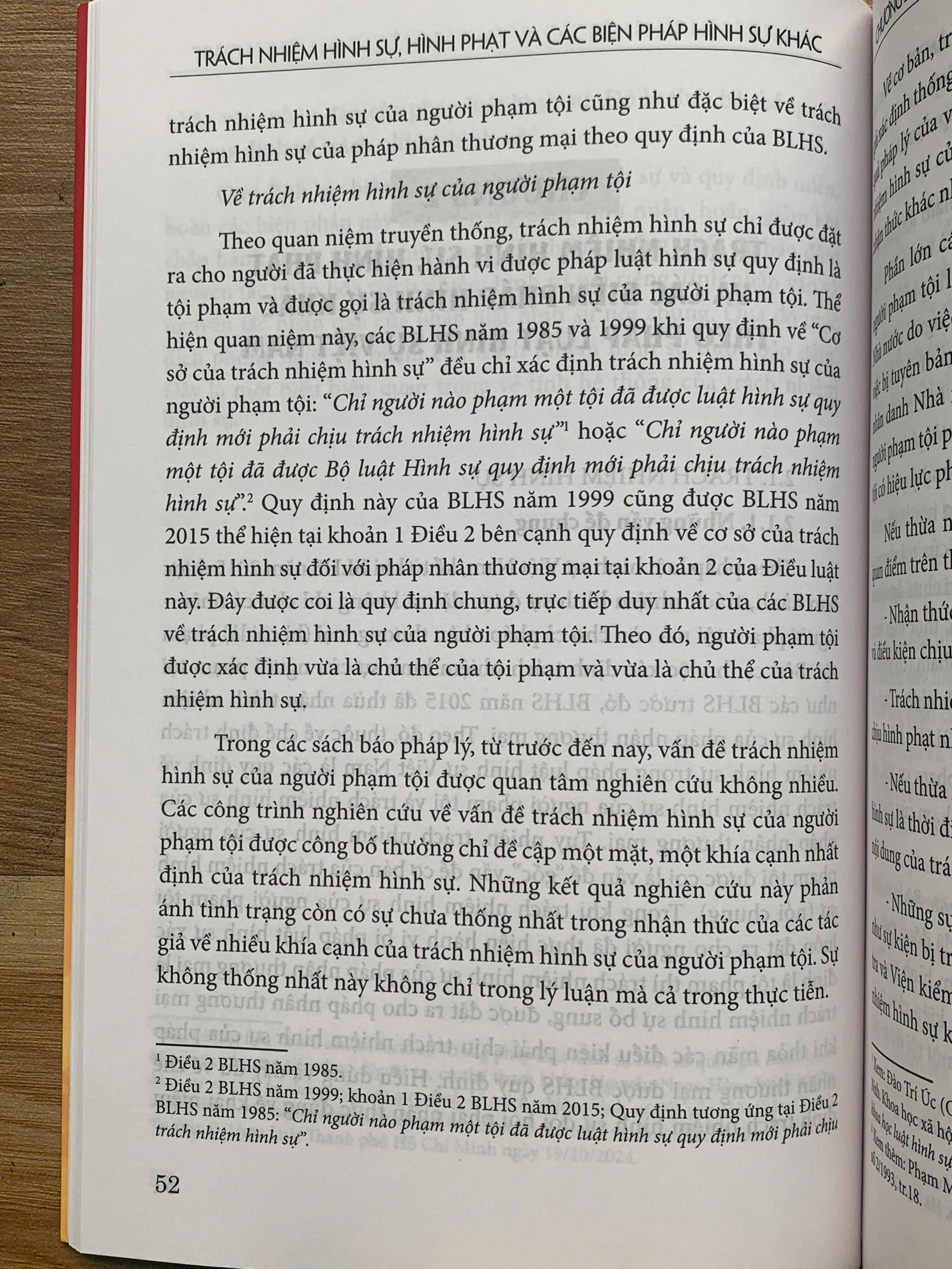 Trách nhiệm hình sự, hình phạt và các biện pháp hình sự khác