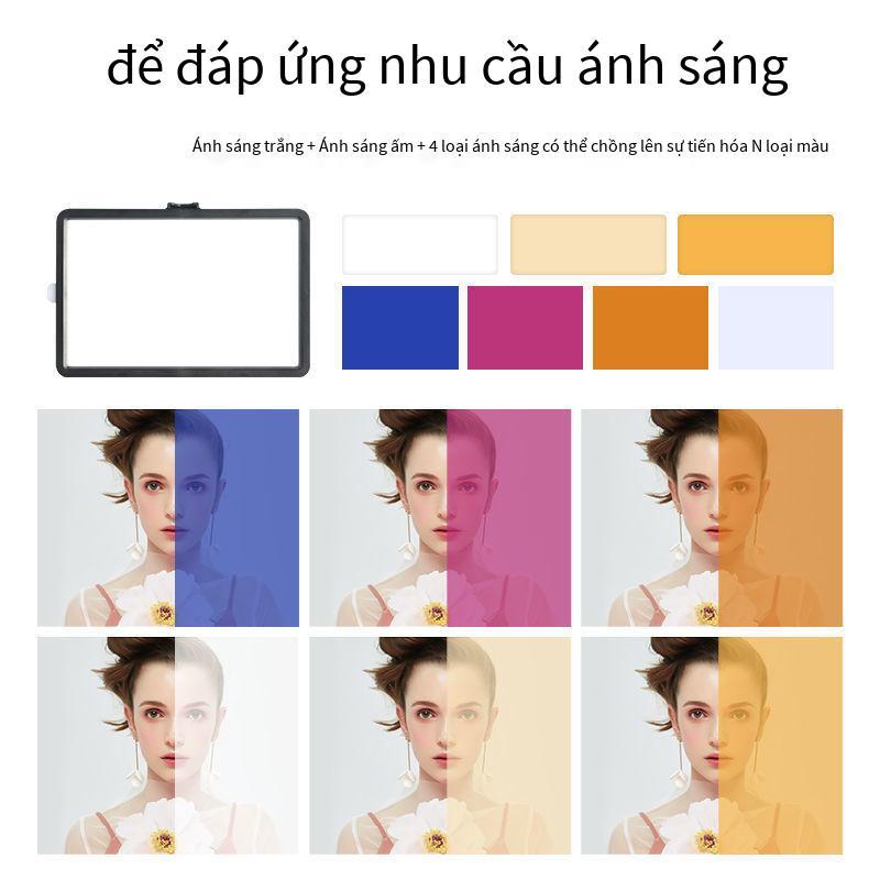 Thuận lợi nhất lấp đầy ánh sáng hình vuông phẳng rgbled nhiếp ảnh chiếu sáng phòng phát sóng trực tiếp vẻ đẹp máy tính để bàn lưới ánh sáng mềm màu đỏ