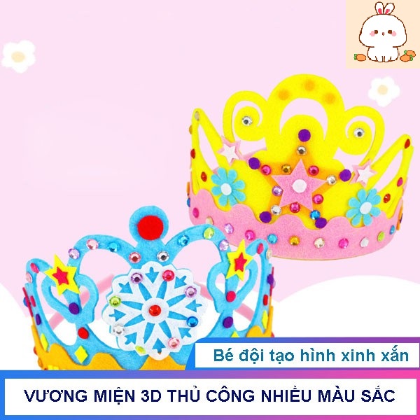 Đồ chơi DIY vương miện 3D tự làm siêu cute cho bé