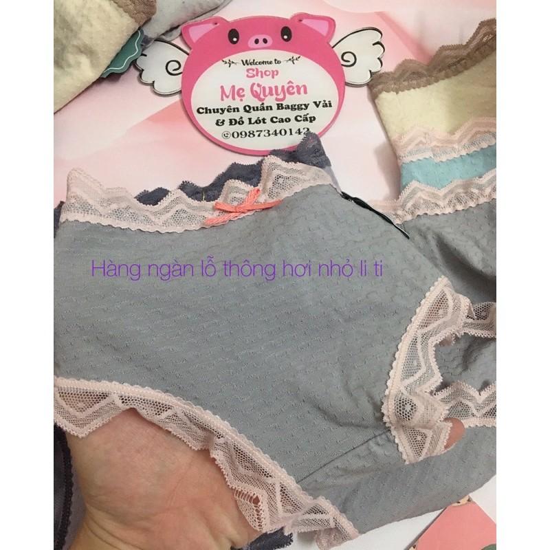 Quần lót Cotton thông hơi phối ren quyến rũ