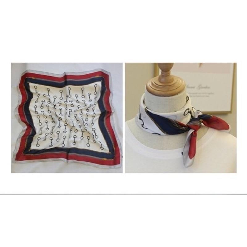 Khăn turban lụa vuông choàng cổ thanh lịch size 70x70cm