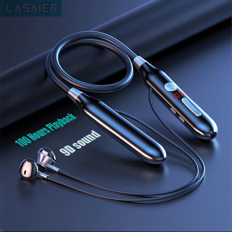 100 Giờ Bluetooth Bass Trong Tai Tai Nghe Không Dây Từ Tính Cổ Thể Thao Chạy Bộ Tai Nghe Nhét Tai Chống Nước Chống Ồn