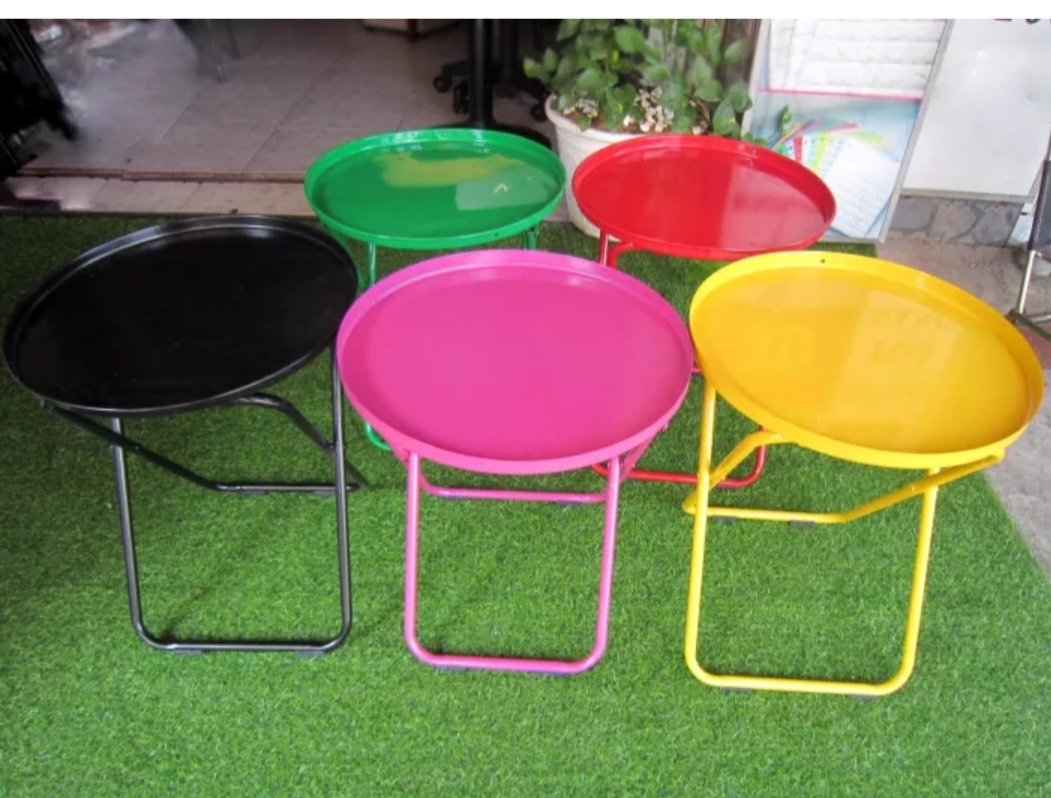 Bàn xếp cà phê trà tranh Khung Sắt Gấp Gọn cho quán Trà Chanh, Cafe,quán nước Vỉa hè- Bàn GLADOM