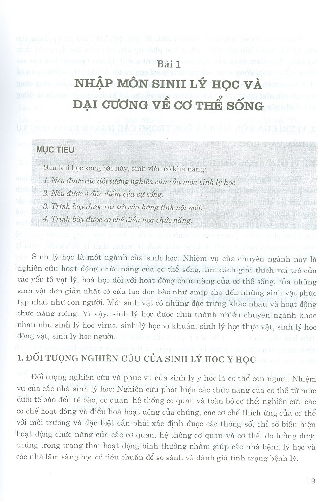 Sinh Lý Học (Dùng Cho Đào Tạo Cử Nhân Điều Dưỡng)