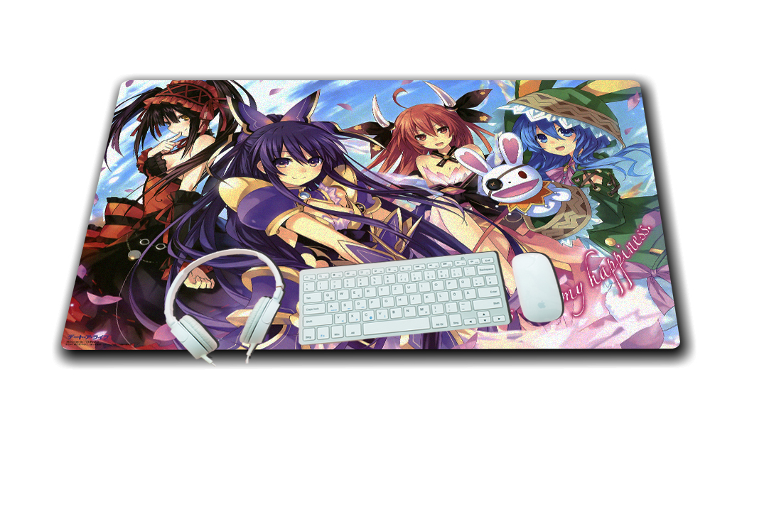 Mouse pad siêu to , miếng Lót chuột máy tính 60x40 cm, đồ di chuột máy tính hình Anime Date A Live - Cuộc Hẹn Sống Còn