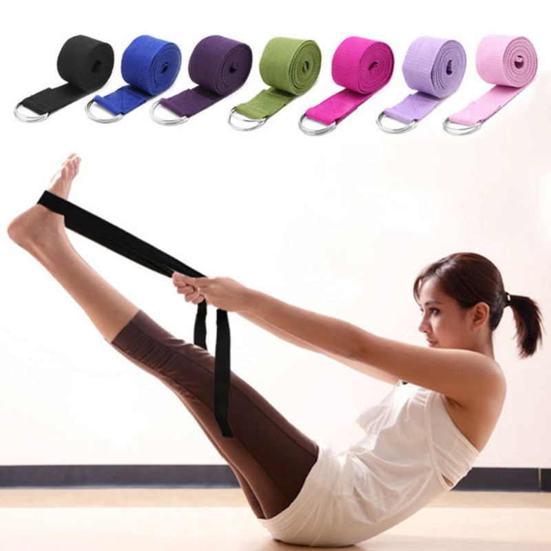 1PCS điều chỉnh thể thao kéo dài dây đeo dây đai d-ring gym gym eo chân tập thể dục yoga Color: 1pcs H