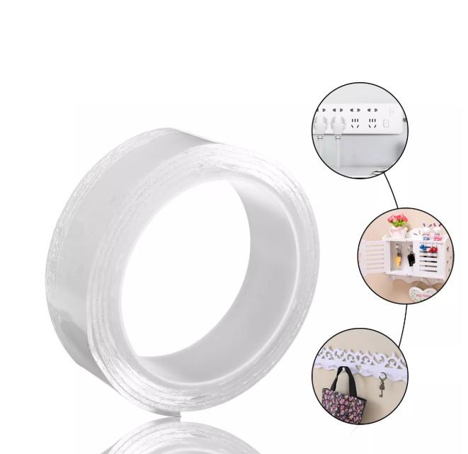 Băng Dính 2 Mặt Đa Năng Trong Suốt Dán Trên Mọi Bề Mặt Loại Tốt - Hàng Chất Lượng