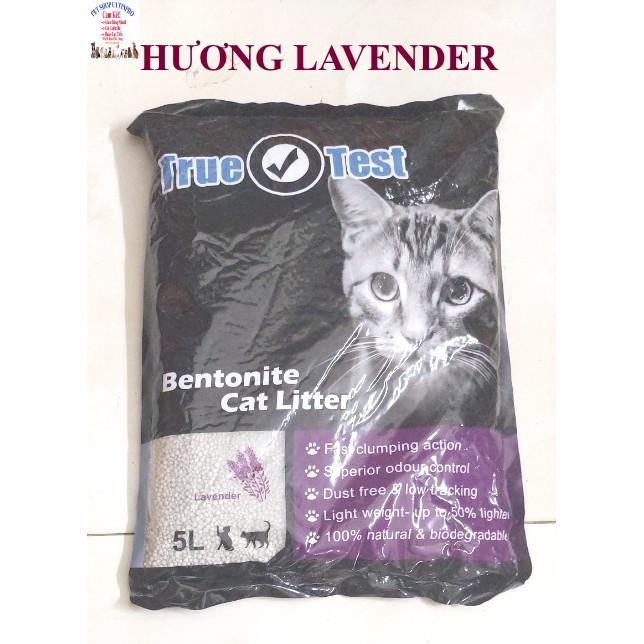 Cát vệ sinh cho mèo TRUE TEST Bentonite Cat Litter Túi 5L Siêu khử mùi Siêu vón cục Thương hiệu Haisen