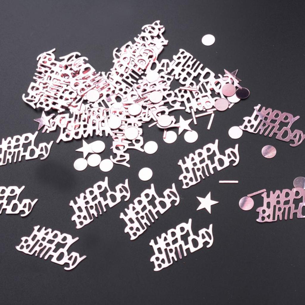 Decorative Table Confetti Birthday Party Confetti Rose Gold Sprinkles 30g