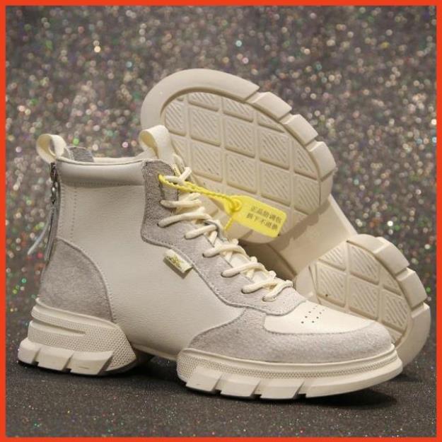 TLG Giầy da thật nữ cao cổ Martin 20410