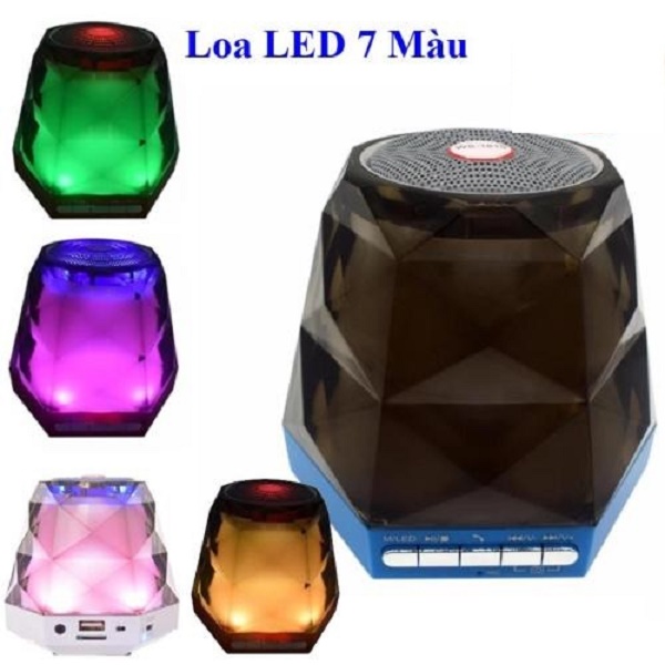 LOA BLUETOOTH DI ĐỘNG MINI WS-1810 LED 7 MÀU (GIAO MÀU NGẪU NHIÊN)